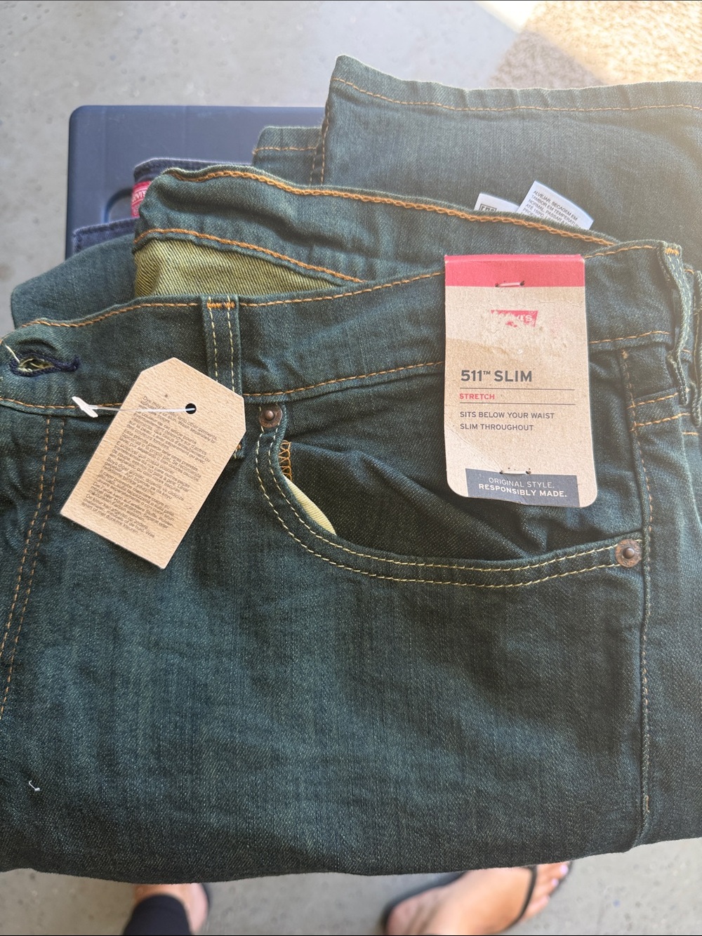Levi's Slim Men's Jeans in Deep Teal